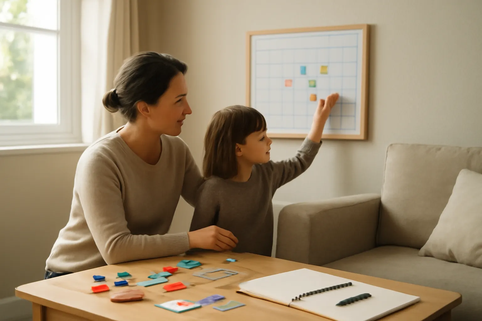 Rotina familiar para potencializar terapias: modelos de horários, metas semanais e comunicação com a equipe