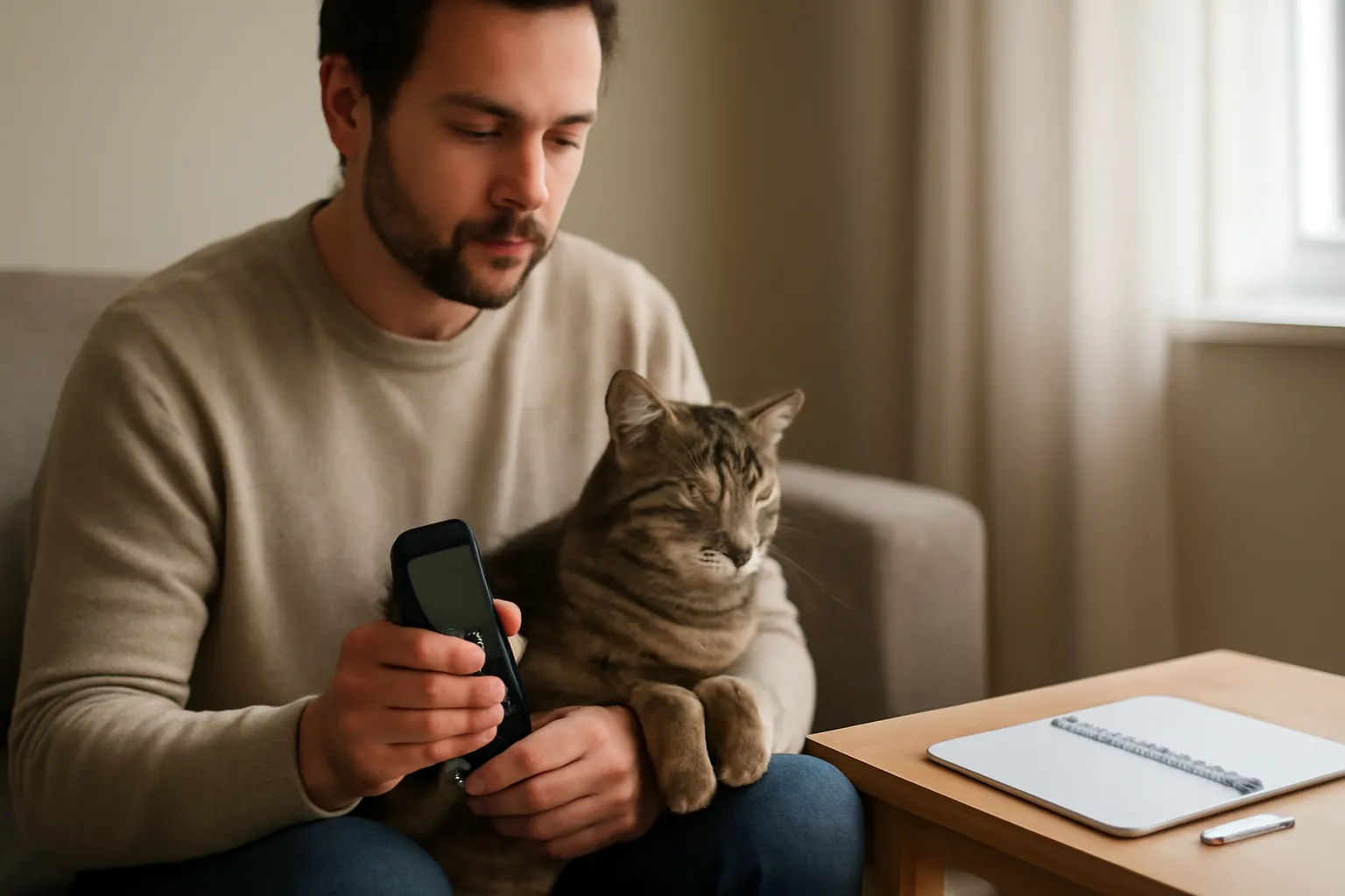 Monitoramento domiciliar da glicemia em cães e gatos com diabetes